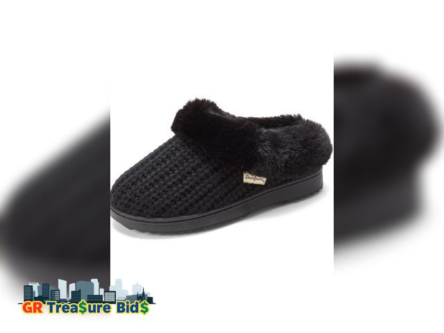 Lot 111-1813 - 1 New Dearfoams Women's Memory Foam Cozy Soft House Slippers Gifts for Women Hannah Knit Clog House ...