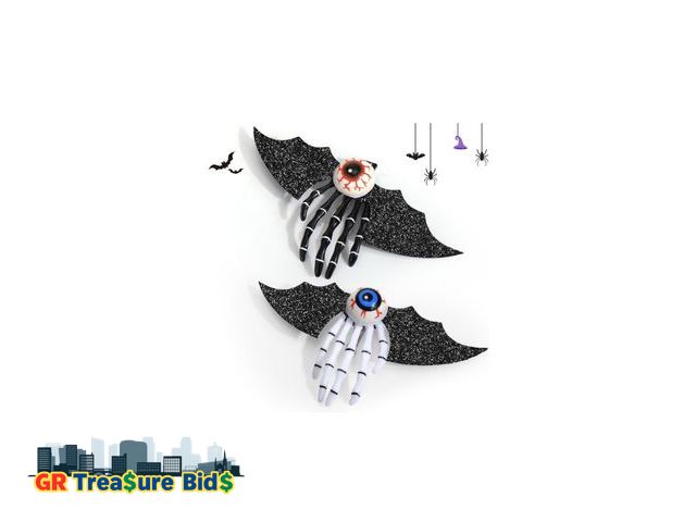 Lot 111-31273 - Halloween Hair Clips for Women Girls Adult Kids,2PCS Halloween Decorations for Hair,Halloween Bow Ha...