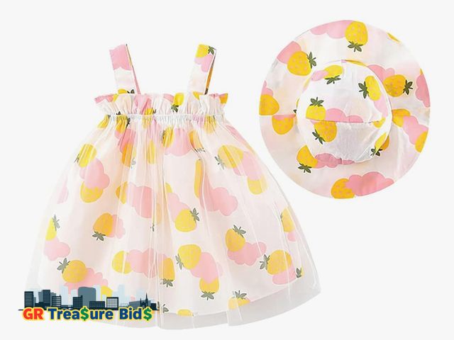 Lot 111-44549 - IDOPIP Baby Girl Tutu Dress Summer Sleeveless Backless Princess Birthday Party Dresses Flower Bow Su...