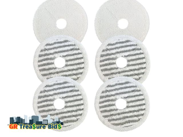 Lot 111-89603 - 6 Count Mop Replacement Pad Compatible with Bissell SpinWave + Vac Spin Mop (6pack for Spinwave + Va...