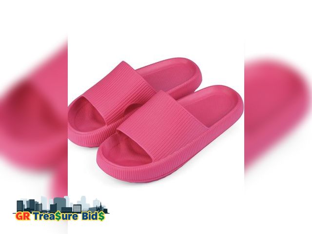 Lot 111-52516 - New Sun and sky Cloud Slides for Women and Men, 1.7 Inch Thick Sole Pillow Slippers, Non-Slip EVA Qu...