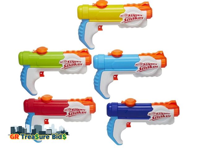 Lot 111-23755 - New 4.1
4.1 out of 5 stars
(432)
Nerf Super Soaker Piranha Multipack Includes 5 Piranha Water Blaste...