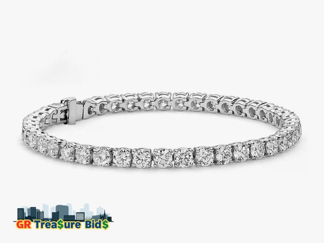 Lot 111-8272 - New Bracelet Cate &amp; Chloe Olivia 18K Gold-Plated Tennis Bracelet | Jewelry for Women with Cubic ...