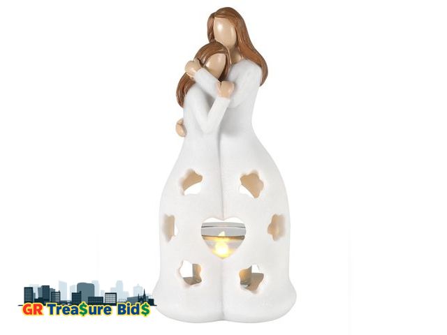 Lot 111-10471 - iStatue Heartwarming Gifts for Mom from Daughter - 9.1'' Large Resin Mother and Daughters Angel Stat...