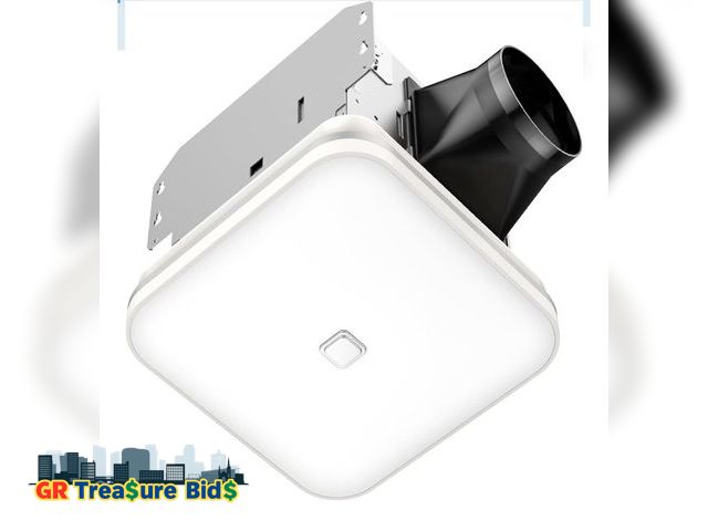 Lot 111-28141 - OREiN Bathroom Exhaust Fan with Light, 26W Bathroom Fan with Light, 100 CFM, 1.5 Sones Ventilation F...