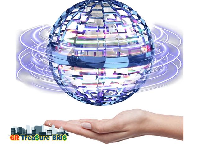 Lot 111-73662 - Magic Flying Orb Ball with Lights,2025 UFO Hand Operated Mini Drone for Kids Age 8-13,Galactic Fidge...