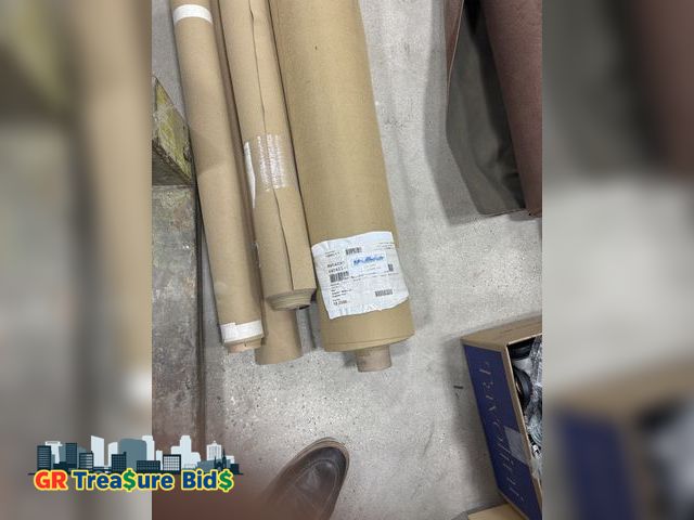 Lot 111-13637 - 4rolls 4 rolls black color Leathaire Fabric, 57.8'' unknown lengths Faux Leather, Waterproof, Abrasi...