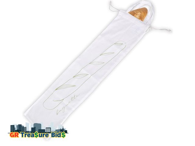 Lot 111-30274 - Noa Store Reusable Bread Bags for Homemade Bread - Baguette Bag - Sourdough Storage Bag - Convenient...