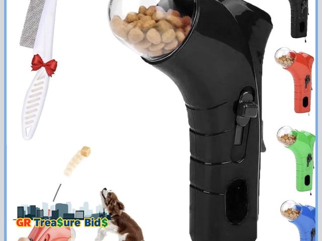 Lot 111-637854 - New Cat Treat Shooter, Cat Treat Launcher,Cats Treat Dispenser Shooter Toy, Training Puppy Shooter F...