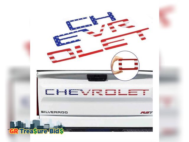 Lot 111-94570 - Tailgate Insert Letters -3D Raised Tailgate Letters Compatible with 2019-2022 Silverado Models (Colo...