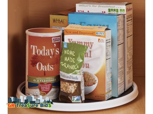 Lot 111-3672 - copco nonskid pantry cabinet lazy susan turntable 18 inch