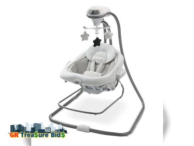 Lot 111-82502 - Graco DuetConnect LX Seat &amp; Bouncer, Multi-Direction Seat, Multiple Swinging Speeds, Easily Port...
