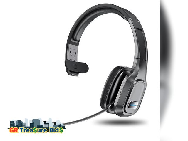 Lot 111-72662 - Bluetooth Headset, 60Hrs Working Time with Noise Canceling, Trucker Wireless Headset with Mic &amp; ...