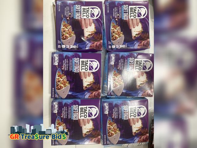 Lot 111-20170 - lot of (6) Taco Bell Soft Taco Dinner Kit with 10 Soft Tortillas (Taco Bell Mild Sauce &amp; Seasoni...