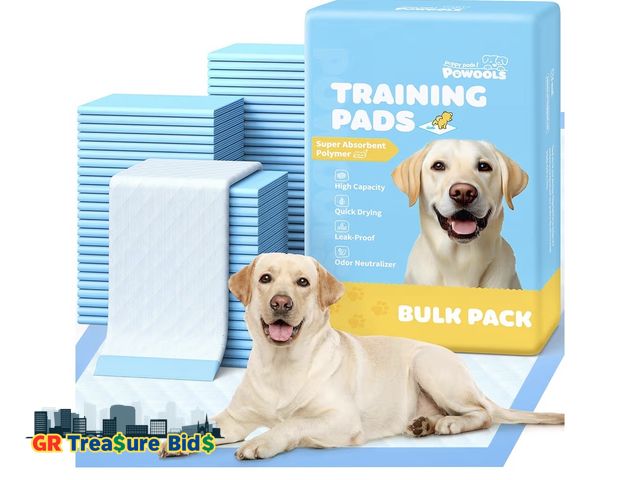 Lot 111-82672 - New 100-Pack X-Large Puppy Pads - 34'' x 28'' Pee Pads for Dogs Potty Training with Leak-Proof Quick...