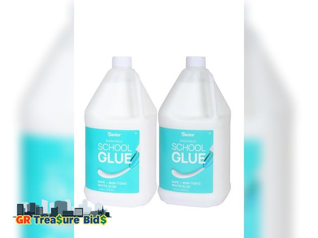 Lot 111-06381 - 2 packs  Standard 2Pack 1 Gallon Craft Glues – Washable and Safe Liquid Glue – No Run Formula Dries ...