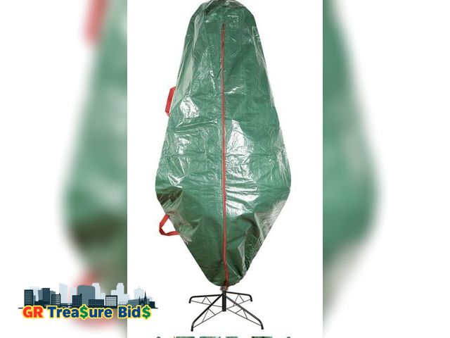 Lot 111-52088 - New Sattiyrch Upright Christmas Tree Storage Bag – Tear Proof Material for Extra Durability – Holds ...