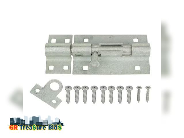 Lot 111-55632 - Everbilt 5 in. Galvanized Barrel Bolt