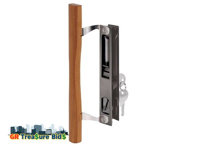 Lot 111-84098 - Prime-Line C 1032 Keyed Sliding Glass Door Handle Set – Replace Old or Damaged Door Handles Quickly ...
