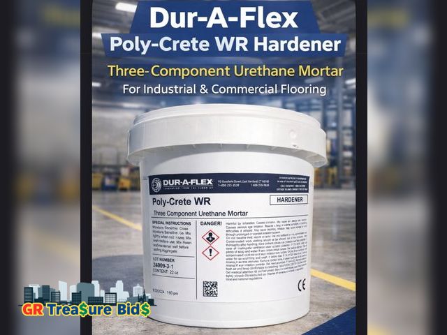 Lot 111-51236 - Dur-A-Flex Poly-Crete WR Hardener – 23 oz Three-Component Urethane Mortar (Industrial Flooring)
• $3...