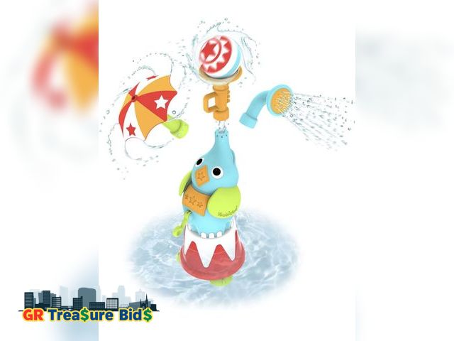 Lot 111-60784 - Yookidoo Baby Bath Elephant Sprayer Toy Set -EleFountain Sprinkler Water Show - Features 3 Spouts w/...