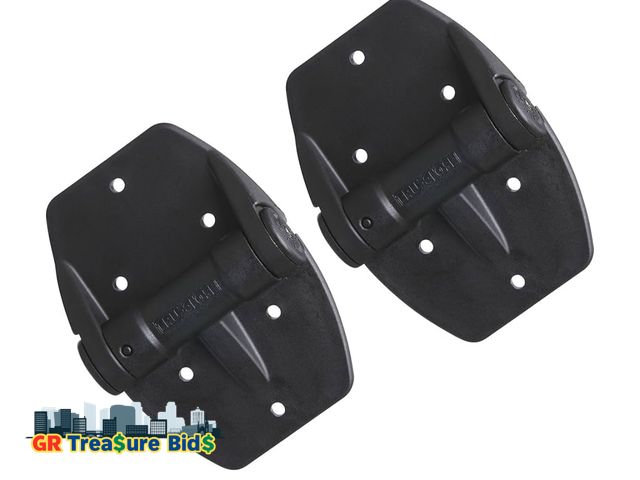 Lot 111-48944 - National Hardware Truclose Spring Hinge in Matte Black, 3-9/16" x 5-1/4", 2 Piece N346-207 V6216