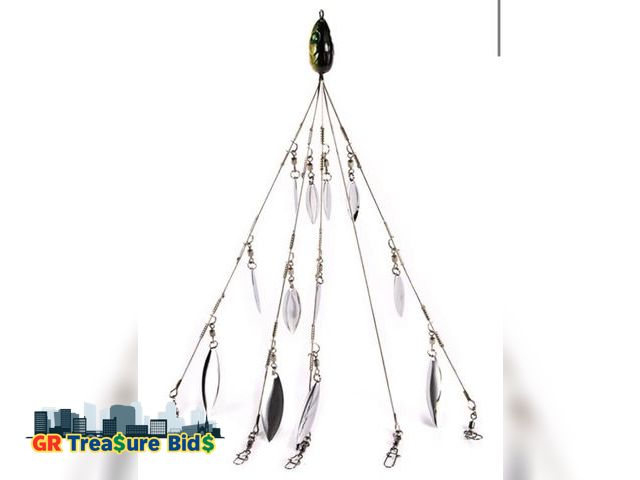 Lot 111-10316 - Alabama Rig Umbrella Rigs for Stripers Fishing Lures Bass Alabama Umbrella Rig Bait 5 Arms Ultraligh...