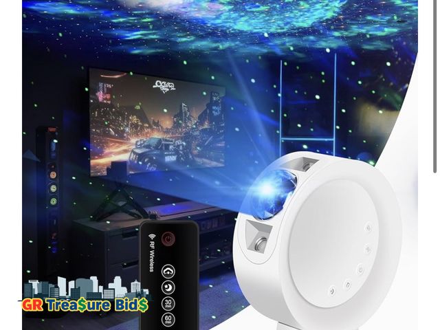 Lot 111-573578 - New LitEnergy LED Sky Projector Light, Galaxy Lighting, Nebula Star Night Lamp with Base and Remote ...