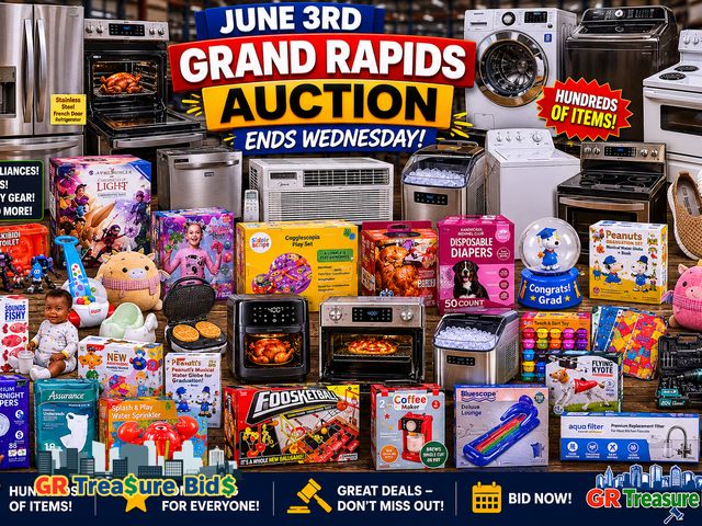 June 3rd Grand Rapids, Tech & Home Essentials Auction