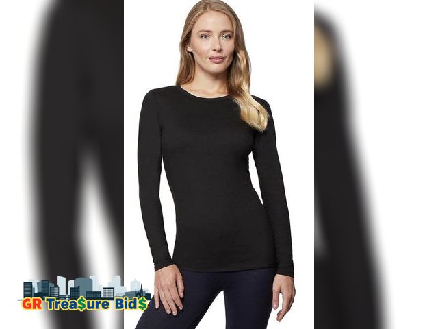 Lot 111-4279 - 2pack  New 32 Degrees Heat Womens Ultra Soft Thermal Lightweight Baselayer Crew Neck Long Sleeve Top