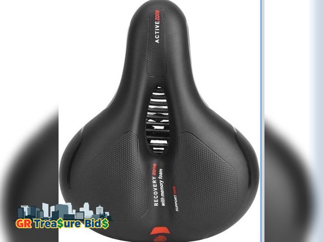 Lot 111-52113 - New S, Road Mountain ing, Soft Thicken Hollow Cyc Saddle with Shock Reduction Cushion Pad, Comable B...