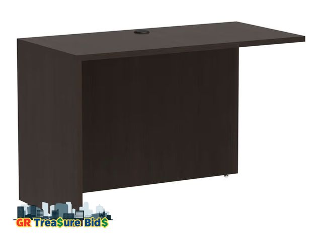 Lot 111-84574 - NEW Alera ALEVA354824ES Valencia Series 47.25 in. x 23.63 in. x 29.5 in. Reversible Return/Bridge Sh...