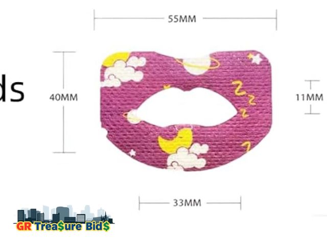 Lot 111-70292 - Kids Sleeping Patch for Oral Breathing, Anti-snoring Sleeping Oral Patch, Non-Woven Fabric, Suitable...