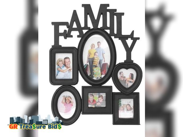 Lot 111-90327 - Family Picture Frame, Photo Frame Collage Picture Collage Frames for Wall Decor, 37 x 30cm (Black)