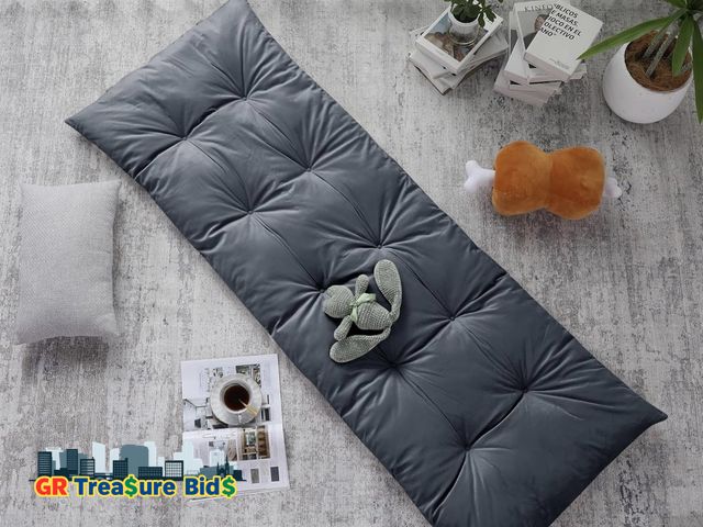 Lot 111-52476 - New HOMBYS Floor Lounger Pillow Foldable and Tufted Design Long Floor Cushion for Yoga, Reading, Sle...