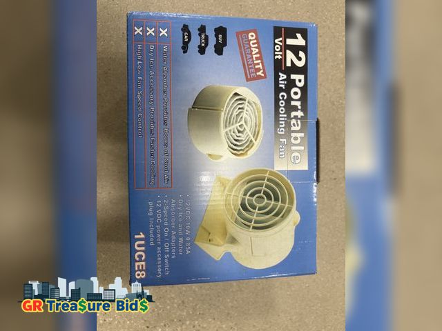 Lot 111-92163 - 12 volt portable Air Cooling fan