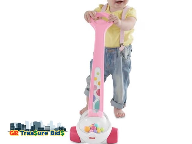 Lot 111-52158 - New Fisher-Price Baby &amp; Toddler Toy Corn Popper Blue Push-Along with Ball-Popping Action for Inf...