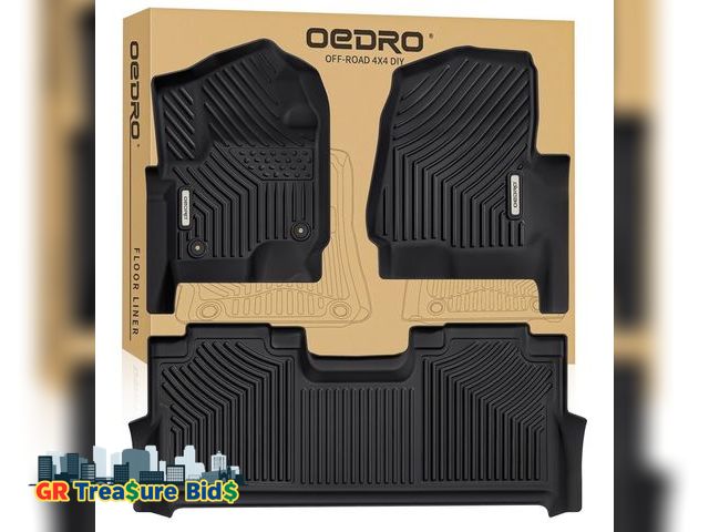 Lot 111-74534 - Ford F250/F350/F450 2025-2017 OEDRO Floor Mats Fits for Super Duty Crew Cab w/Under Seat Storage, TP...