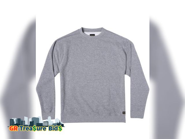 Lot 111-4423 - 1 New Athletic Men's Crew Neck Sweater Pullover Regular Fit Pure Cotton Long Sleeve Lightweight Knit...