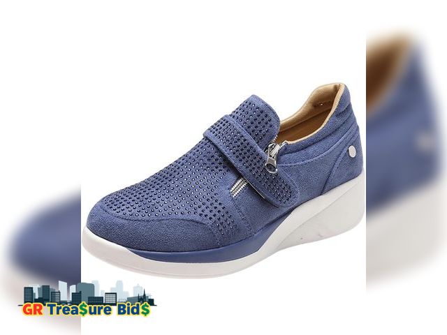 Lot 111-50216 - New Ladmiple Shoes For Women Slip On Sneakers Running Shoes Non Slip Tennis Walking Sneakers Fashion...