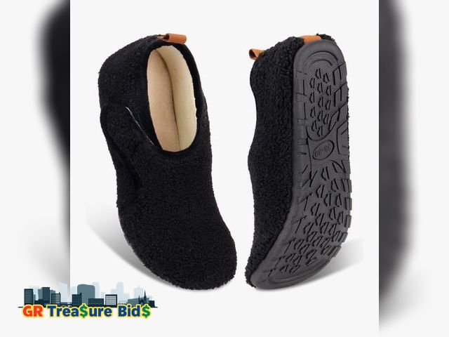 Lot 111-72672 - New Ibeauti Women Mens House Slippers Lightweight Comfy Barefoot Slipper Socks Rubber Sole House Sho...