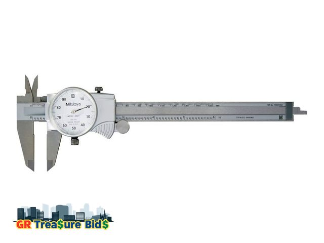 Lot 111-48261 - Mitutoyo 505-742J Dial Caliper, 0.1" per Rev, 0-6" Range, 0.001" Accuracy
Retail: $129