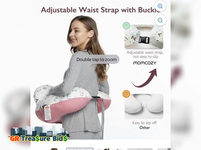 Lot 111-52003 - New Momcozy Original Standard Size Nursing Pillow, Ergonomic Breastfeeding Pillows, Adjustable Waist...