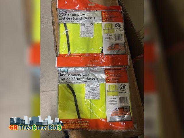 Lot 111-2051 - 2 pack New Safety works. 2 pack of class 2 safety vest, size xxl
