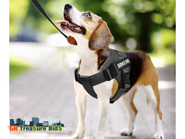 Lot 111-22688 - voopet Service Dog Harness, Emotional Support Pet Vest Harness, Reflective Breathable &amp; Adjustab...