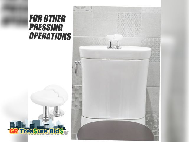 Lot 111-41174 - PRETYZOOM 1Set Decorative Heart Shaped Toilet Button Pusher Convenient Toilet Tank Pressing Device E...