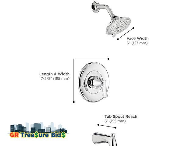 Lot 111-69682 - Value $105 American Standard 7413508.295 Chatfield Tub/Shower Trim Kit, No Size, Brushed Nickel