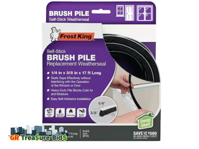 Lot 111-49770 - Frost King 42-in Black Door Sweep (Installation Method: Adhesive)