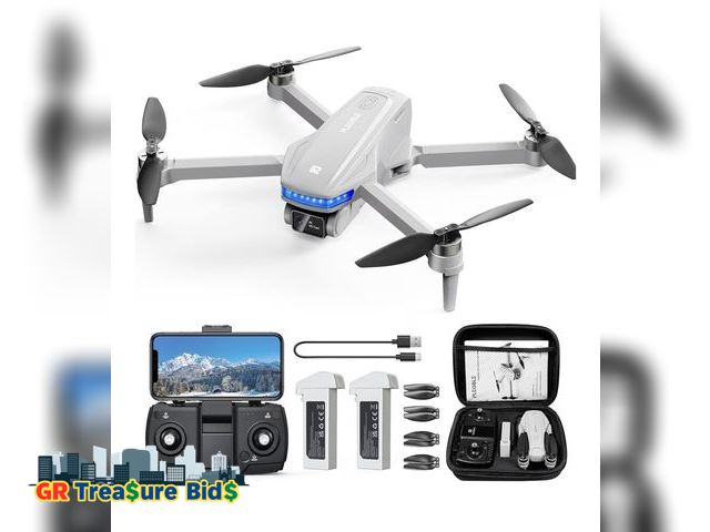 Lot 111-02782 - New GPS Drones with Camera for Adults 4K, Brushless Motor FPV Drone with Auto Return, Follow Me,Tap ...
