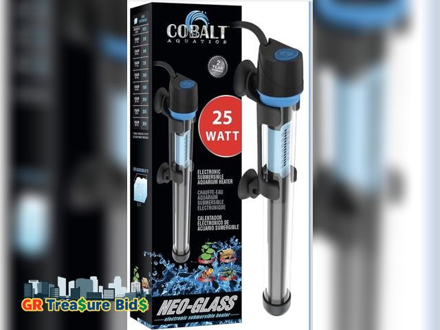Lot 111-52168 - New - . Cobalt Cobalt Aquatics Neo-Glass Aquarium Heater, 25w (up to 6 gal)